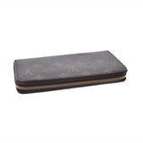 LOUIS VUITTON Louis Vuitton Monogram Zippy Wallet Old Brown M60017 Unisex Monogram Canvas Wallet AB Rank Used Ginzo