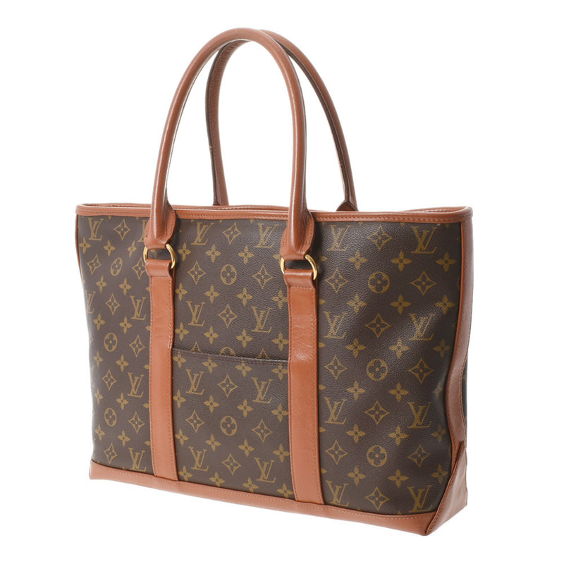 LOUIS VUITTON Louis Vuitton Monogram Weekend Brown M42425 Unisex Monogram Canvas Tote Bag B Rank used Ginzo