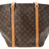 LOUIS VUITTON Louis Vuitton Monogram Sack Shopping Brown M51108 Unisex Monogram Canvas Tote Bag B Rank used Ginzo