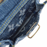 LOUIS VUITTON ルイヴィトン モノグラムデニム バギーPM 青 M95049 レディース デニム ショルダーバッグ Bランク 中古 銀蔵