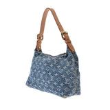 LOUIS VUITTON ルイヴィトン モノグラムデニム バギーPM 青 M95049 レディース デニム ショルダーバッグ Bランク 中古 銀蔵