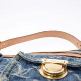 LOUIS VUITTON ルイヴィトン モノグラムデニム バギーPM 青 M95049 レディース デニム ショルダーバッグ Bランク 中古 銀蔵