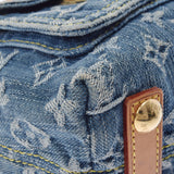 LOUIS VUITTON ルイヴィトン モノグラムデニム バギーPM 青 M95049 レディース デニム ショルダーバッグ Bランク 中古 銀蔵