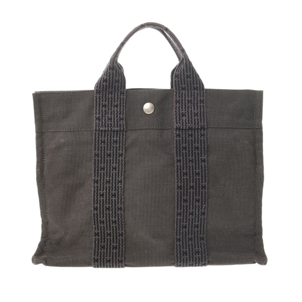 HERMES エルメス　エールラインPMキャンバストートバッグ エルメスエールライン PM グレー ユニセックス キャンバス トート