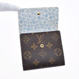 路易威顿路易·维顿（Louis Vuitton）路易·威登（Louis Vuitton）会标portofoyilles vileles M60236女用式字母帆布tranque tranque钱包ab rank rank二手ginzo