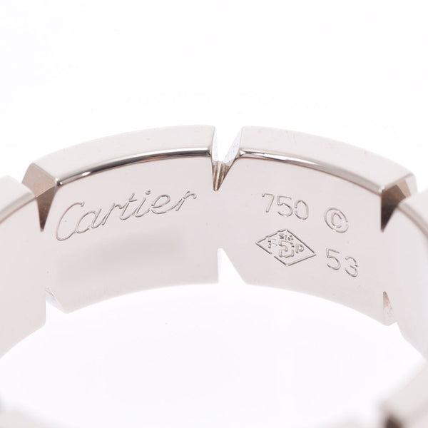 CARTIER カルティエ タンクフランセーズ SM #53 13号 ユニセックス K18WG リング・指輪 Aランク 中古 銀蔵