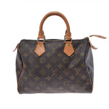 LOUIS VUITTON Louis Vuitton Monogram Speedy 25 Brown M41528 Ladies Monogram Canvas Handbag B Rank used Ginzo