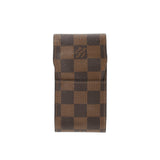 LOUIS VUITTON Louis Vuitton Damier Sigarette Case Brown N63024 Unisex Damier Canbus brand accessories C rank used Ginzo