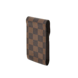 LOUIS VUITTON Louis Vuitton Damier Sigarette Case Brown N63024 Unisex Damier Canbus brand accessories C rank used Ginzo