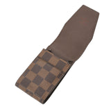 LOUIS VUITTON Louis Vuitton Damier Sigarette Case Brown N63024 Unisex Damier Canbus brand accessories C rank used Ginzo