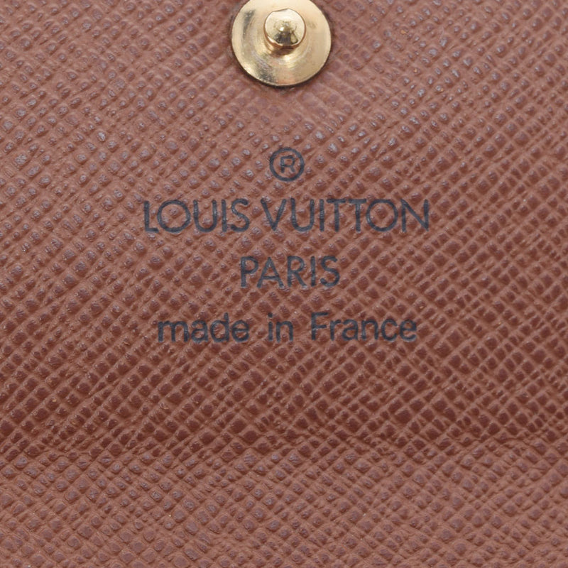 LOUIS VUITTON Louis Vuitton Monogram 4 Key Case Brown M62631 Unisex Monogram Canvas Key Case B Rank Used Ginzo
