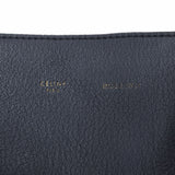 CELINE Celine Kaba Phantom Navy Blue Ladies Leather/Linen Handbag B Rank used Ginzo