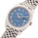【現金特価】ROLEX ロレックス デイトジャスト41 ジュビリーブレス 126334 メンズ SS/WG 腕時計 自動巻き ブライトブルー文字盤 未使用 銀蔵