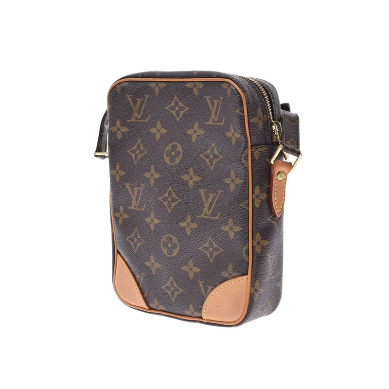 LOUIS VUITTON ルイヴィトン ダヌーブ ブラウン M45266 ユニセックス モノグラムキャンバス ショルダーバッグ Bランク 中古 銀蔵