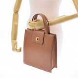 BVLGARI Bulgari Bulgari Bulgari Bulgari Camel GP Bracket Unisex Leather Handbag A Rank used Ginzo