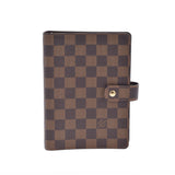 LOUIS VUITTON Louis Vuitton Damier Damier Agenda MM Brown R20240 Men's Damier Cambus Notebook Cover AB Rank Used Ginzo