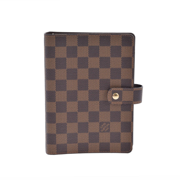 LOUIS VUITTON Louis Vuitton Damier Damier Agenda MM Brown R20240 Men's Damier Cambus Notebook Cover AB Rank Used Ginzo