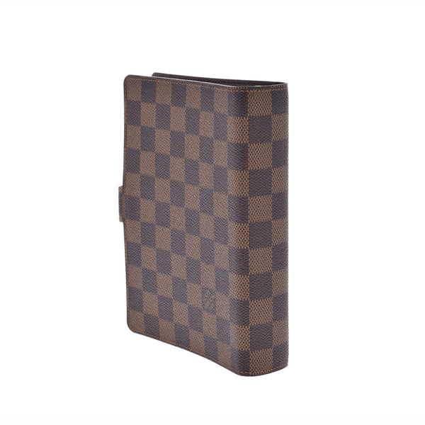 路易·威登（Louis Vuitton）路易·维顿（Louis Vuitton）达米尔·达米尔（Damier Damier Damier）议程MM BROWN R20240男士Damier Cambus笔记本封面AB级使用Ginzo