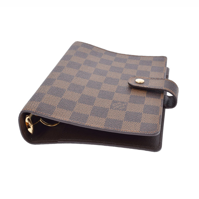 路易·威登（Louis Vuitton）路易·维顿（Louis Vuitton）达米尔·达米尔（Damier Damier Damier）议程MM BROWN R20240男士Damier Cambus笔记本封面AB级使用Ginzo