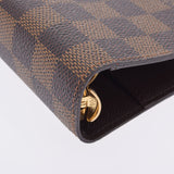 路易·威登（Louis Vuitton）路易·维顿（Louis Vuitton）达米尔·达米尔（Damier Damier Damier）议程MM BROWN R20240男士Damier Cambus笔记本封面AB级使用Ginzo