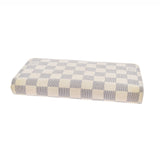 LOUIS VUITTON Louis Vuitton Damier Azur Zippy Wallet White N41660 Unisex Damier Zuru Canvas Long Wallet B Rank Used Ginzo