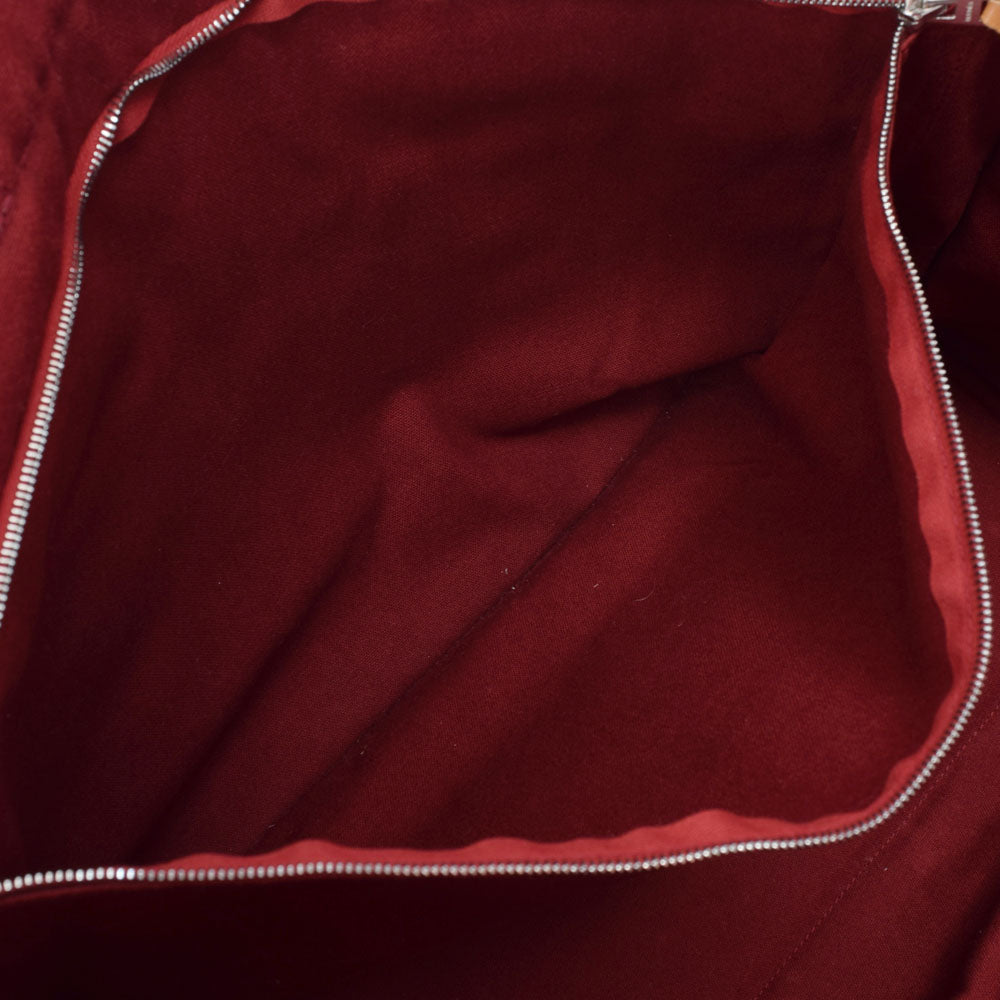 HERMES トートバッグ 赤 キャンバス エルメスGM 14140 赤 ユニセックス キャンバス トートバッグ HERMES