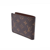 LOUIS VUITTON Louis Vuitton Monogram Portofoille Multiple Brown M60895 Men's Fudomi A Rank Used Ginzo