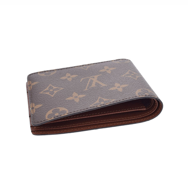 LOUIS VUITTON Louis Vuitton Monogram Portofoille Multiple Brown M60895 Men's Fudomi A Rank Used Ginzo