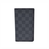 LOUIS VUITTON Louis Vuitton Graphit Agenda Posh Black R20975 Unisex Dami Graphit Canvas Notebook Cover A Rank used Ginzo