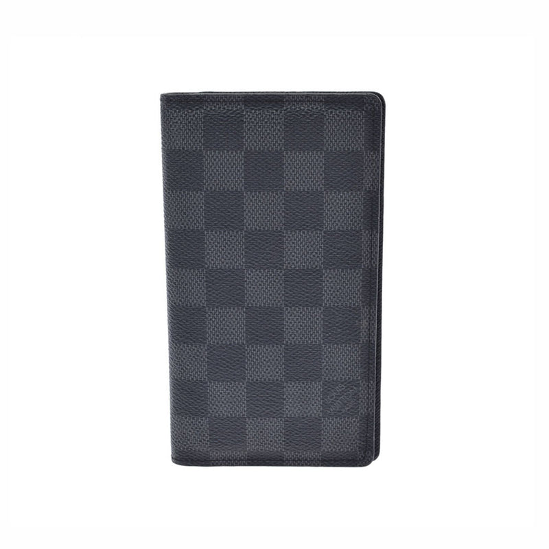 LOUIS VUITTON Louis Vuitton Graphit Agenda Posh Black R20975 Unisex Dami Graphit Canvas Notebook Cover A Rank used Ginzo