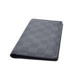 LOUIS VUITTON Louis Vuitton Graphit Agenda Posh Black R20975 Unisex Dami Graphit Canvas Notebook Cover A Rank used Ginzo