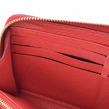 路易威顿路易·维顿（Louis Vuitton）路易威顿（Louis Vuitton）会标膨胀物jippy钱包猩红色M63691女士皮革皮革长钱包AB级使用Ginzo