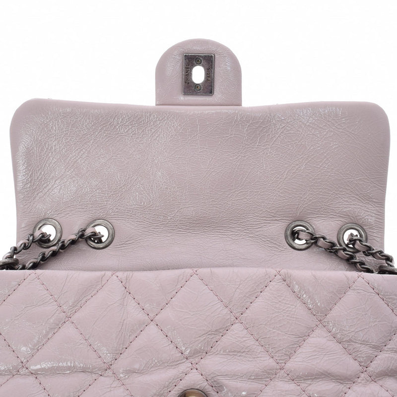 CHANEL Chanel Matrasse Chain Shoulder Lavender Vintage Tone Silver Bracket Ladies Enamel Shoulder Bag A Rank Used Ginzo