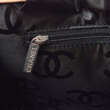 CHANEL シャネル カンボンライン スモール ベージュ/黒 レディース カーフ トートバッグ ABランク 中古 銀蔵