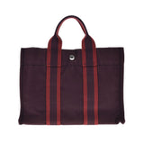 HERMES Hermes Fooltu PM Bordeaux Unisex Canvas Tote Bag AB Rank used Ginzo