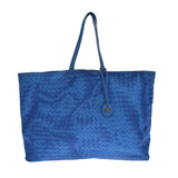 bottegaveneta bottega veneta intetcho蓝色女士尼龙手提袋ab rank used ginzo