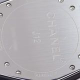 CHANEL シャネル J12 38mm ベゼルダイヤ 8Pダイヤ メンズ 黒セラミック/SS 腕時計 自動巻き 黒文字盤 Aランク 中古 銀蔵