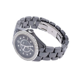 CHANEL Chanel J12 38mm Bezel Diamond 8P Diamond Men Black Ceramic/SS Watch Automatic Black Dial A Rank Used Ginzo