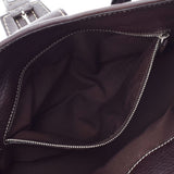 TOD’S トッズ ダークブラウン レディース  レザー型押し ハンドバッグ ABランク 中古 銀蔵