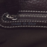 TOD’S トッズ ダークブラウン レディース  レザー型押し ハンドバッグ ABランク 中古 銀蔵