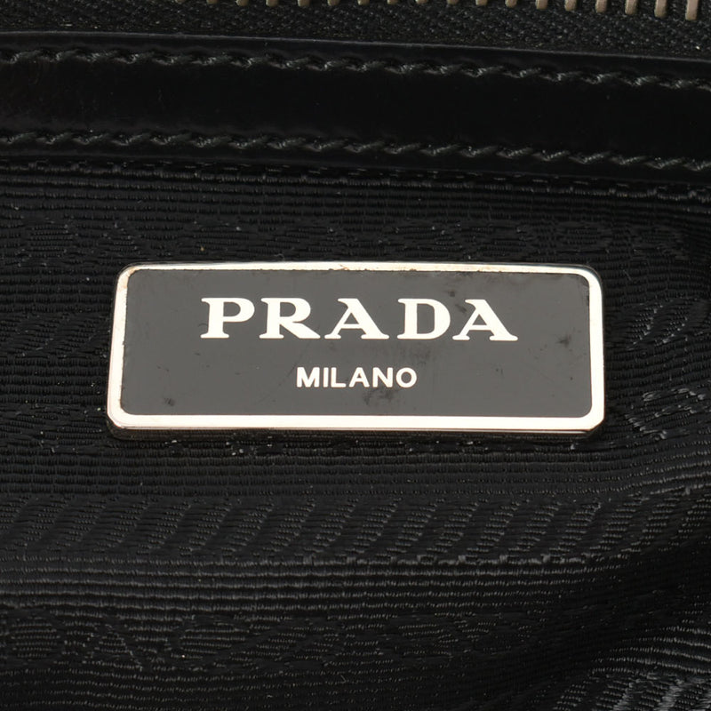 PRADA Prada Outlet Black Silver Bracket BR3291 Ladies Nylon Semi -Shoulder Bag AB Rank Used Ginzo