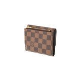 LOUIS VUITTON ルイヴィトン ダミエ ポルトフォイユ ジョイ  ブラウン N63242 ユニセックス ダミエキャンバス 三つ折り財布 ABランク 中古 銀蔵