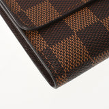 LOUIS VUITTON Louis Vuitton Damier Portofoyille Joy Brown N63242 Unisex Damier Cambus Transal Wallet AB Rank Used Ginzo