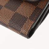 LOUIS VUITTON Louis Vuitton Damier Portofoyille Joy Brown N63242 Unisex Damier Cambus Transal Wallet AB Rank Used Ginzo