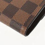 LOUIS VUITTON Louis Vuitton Damier Portofoyille Joy Brown N63242 Unisex Damier Cambus Transal Wallet AB Rank Used Ginzo