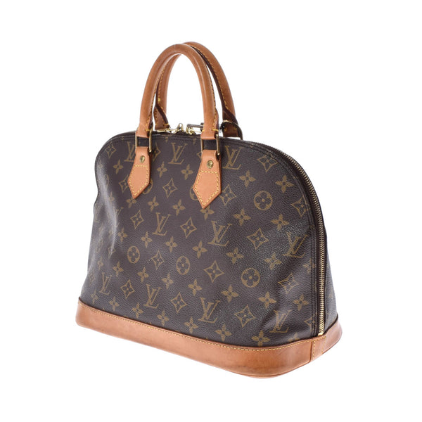 LOUIS VUITTON Louis Vuitton Monogram Alma Brown M53151 Ladies Monogram Canvas Handbag B Rank Used Ginzo