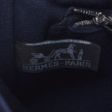 HERMES Hermes Fooltu PM Black/Navy Unisex Canvas Tote Bag AB Rank Used Ginzo