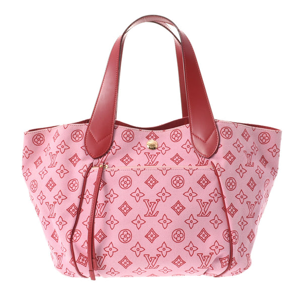 LOUIS VUITTON Louis Vuitton Beach Line Beach Panema PM Rose M95984 Ladies Canvas/Leather Tote Bag AB Rank Used Ginzo