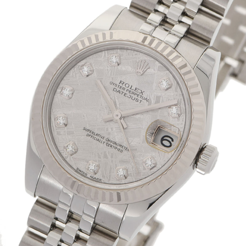 ROLEX Rolex Datejust 10P Diamond Meteorite 178274G Ladies SS/WG Watch Automatic Meteor Light Dial A Rank used Ginzo