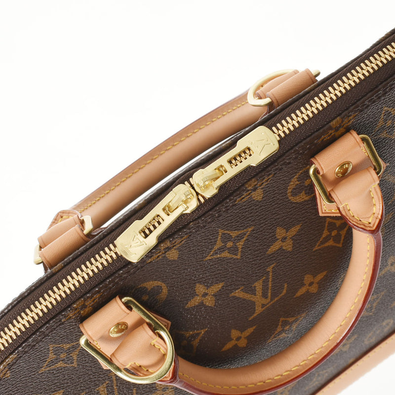 LOUIS VUITTON Louis Vuitton Monogram Alma PM Brown M53151 Ladies Monogram Canvas Handbag AB Rank Used Ginzo